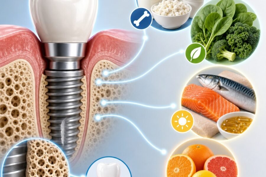 vitamina B implante dentário